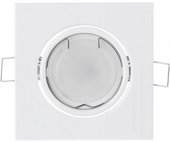 Podhľadové bodové svietidlo pohyblivé Pictor štvorcové biele