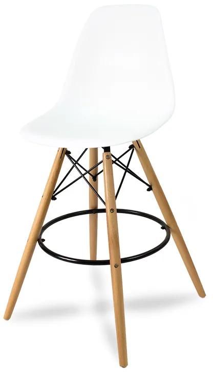 Dekorstudio Dizajnová barová stolička ENZO biela