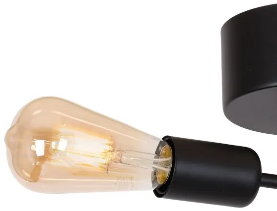 Prisadený luster BRENDA 2xE27/60W/230V čierna