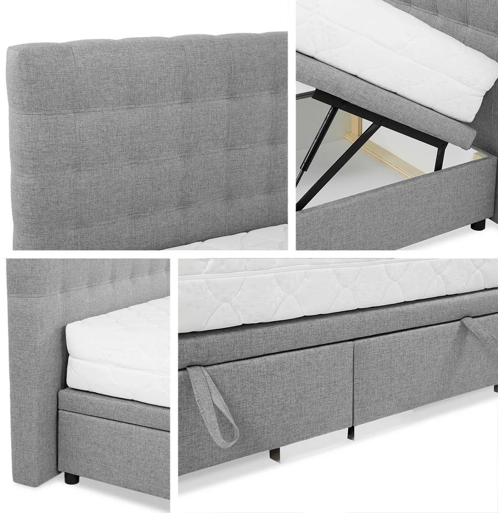 Čalúnená posteľ Winter 2, Rozmer postele: 160x200, Dostupné poťahy: Boss 15