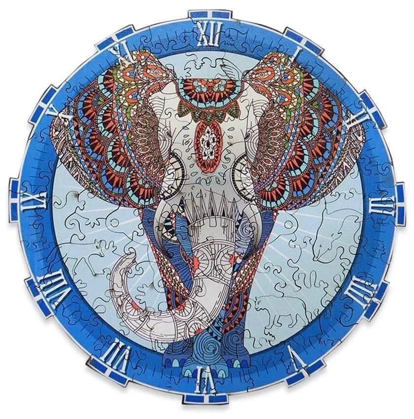 DAALO Dřevěné zvířecí puzzle - slon - AKCE!