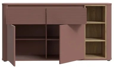 Komoda INAR hnedá/dub