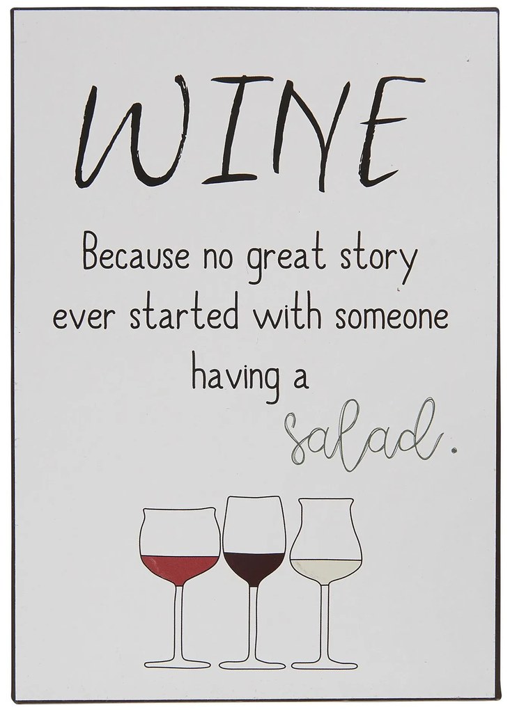 IB LAURSEN Kovová ceduľa Wine