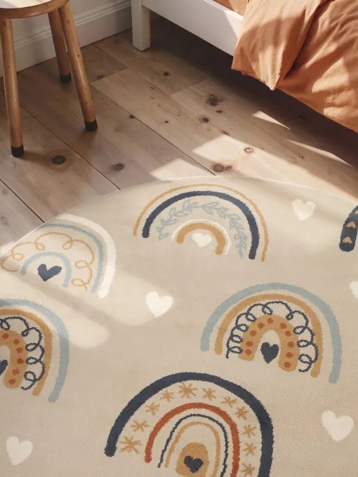 Koberec Hanse Home ADVENTURES BOWIE béžový kruh