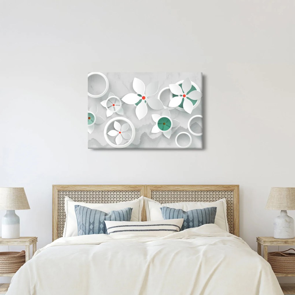 Obraz kvetinové abstrakcie (90x60 cm)