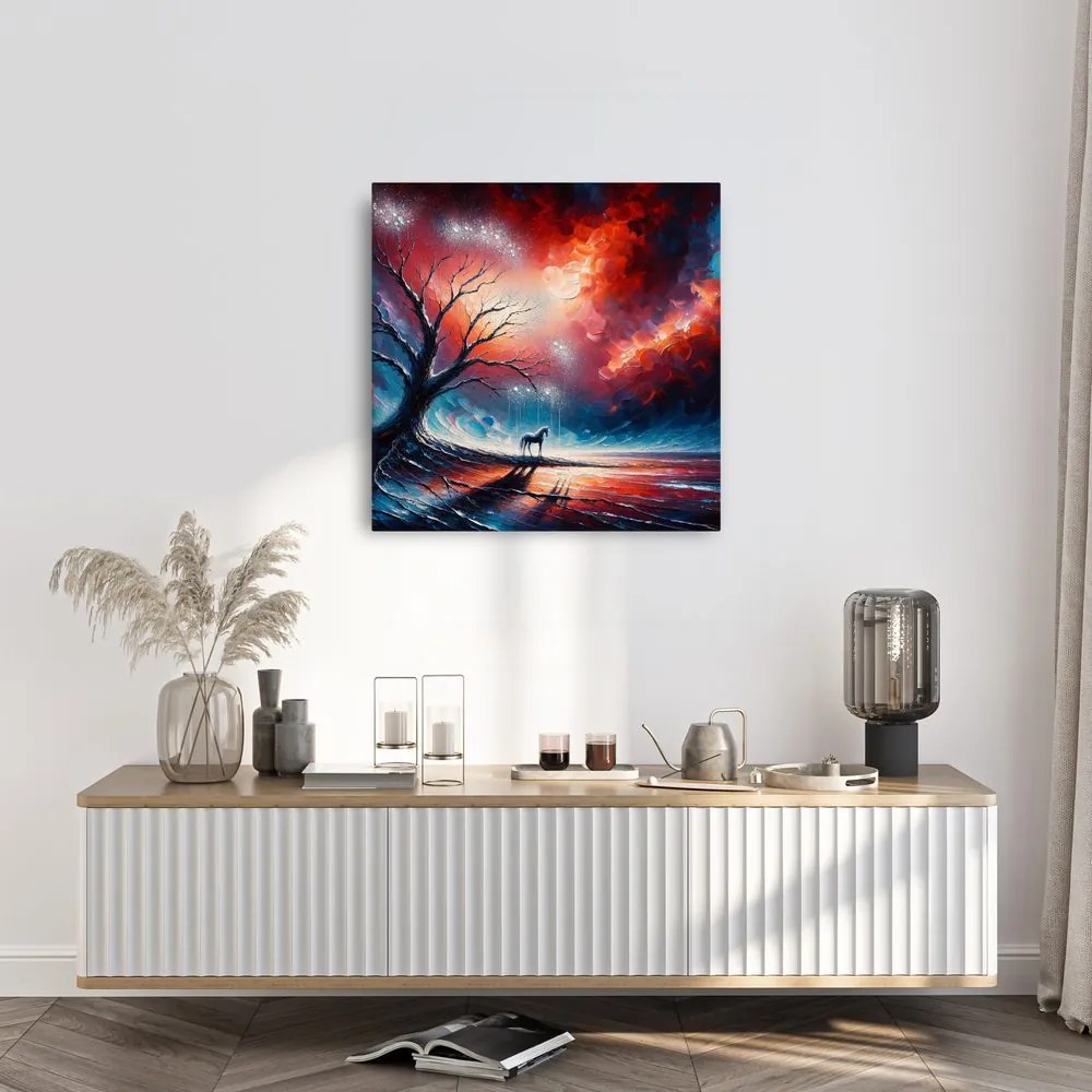 Obraz strom života pod hviezdnou oblohou