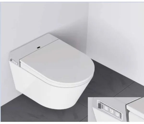 Závesné WC s bidetom TISVILDELEJE 1600W/230V biela + diaľkové ovládanie