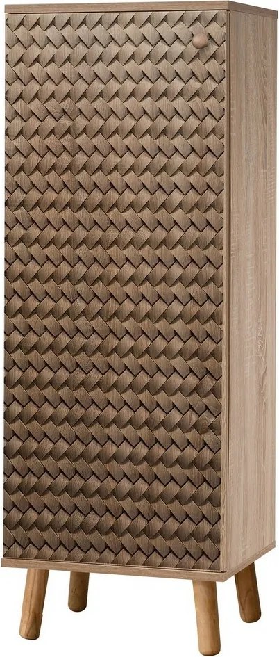 Skrinka na topánky Mega Sonoma Oak Ratan