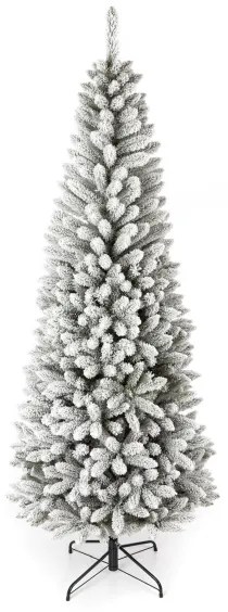 Umelý vianočný stromček Smrek Biely Úzky 180cm