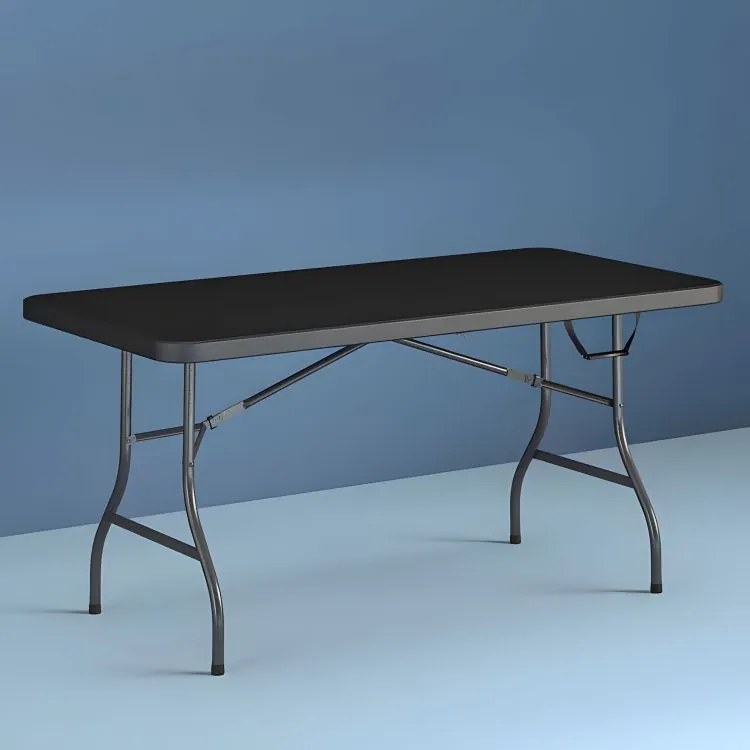 Cateringový skladací stôl 180 cm - čierny