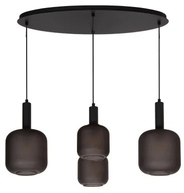 Lucide 45405/04/30 - Luster na lanku ELOISE 4xE27/40W/230V čierna