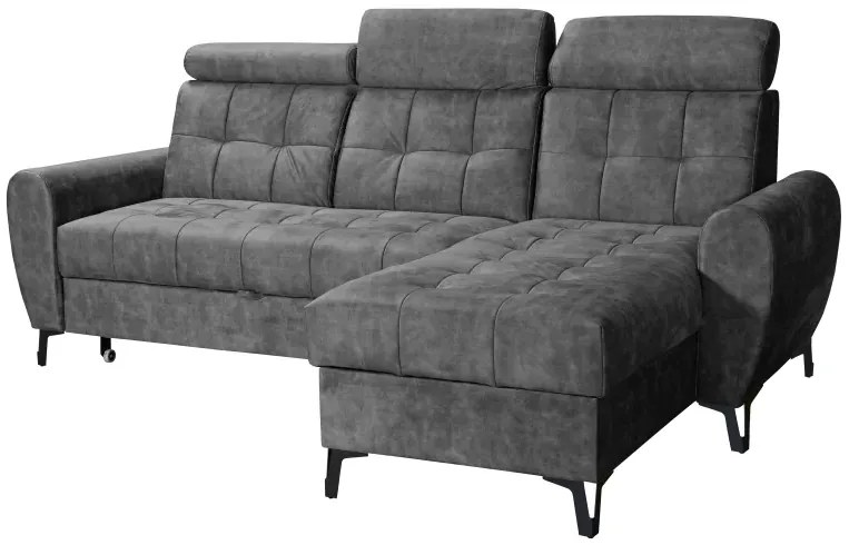 Sedacia súprava Lavante, pravá, sivá (rinaldi 13)