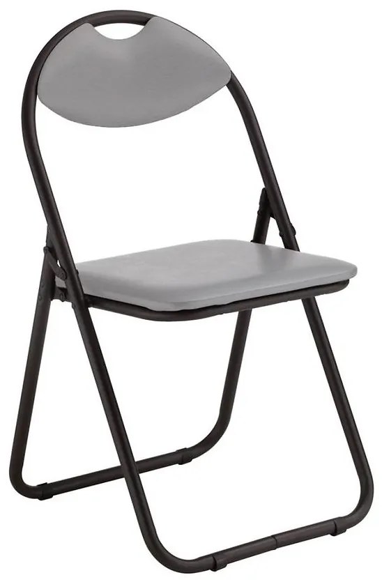 Skladacia stolička Atom Black sivá