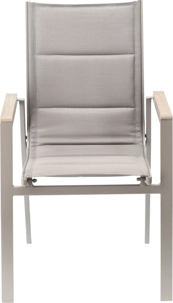 Garden Line POLYWOOD Hliníková záhradná stolička 64 x 55 x 91 cm béžová *9484