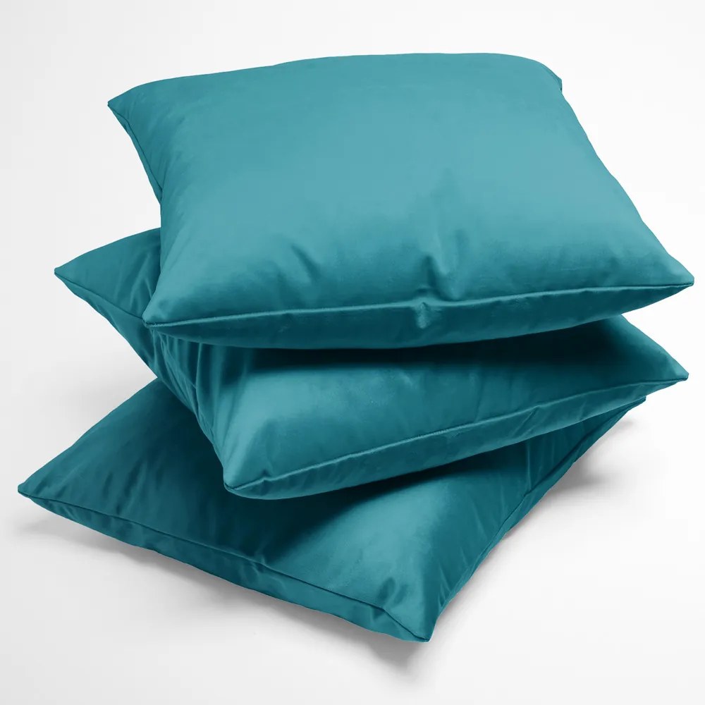 Biante Zamatová obliečka na vankúš Velvet Prémium SVP-035 Tyrkysovo modrá 40 x 60 cm