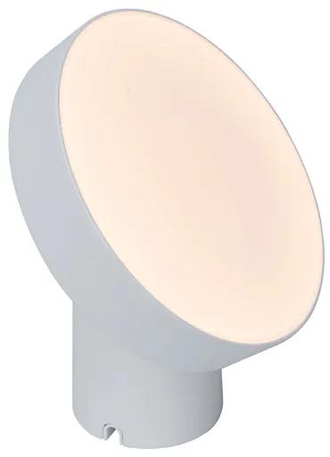 LUTEC Inteligentná stolná LED lampa MOA s funkciou bluetooth a RGB, 9,5 W, okrúhla, biela