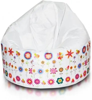 Sedací vak ECOPUF - VIPER MODERN polyester 3 Biela