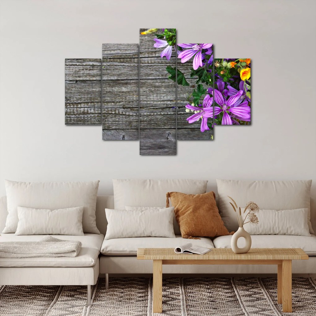 Obraz - lúčne kvety (150x105 cm)