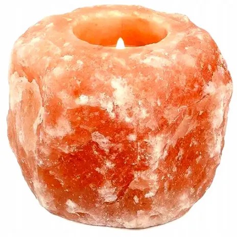 BERGE Soľná lampa NATURAL 900g - Ionizátor + sviečka