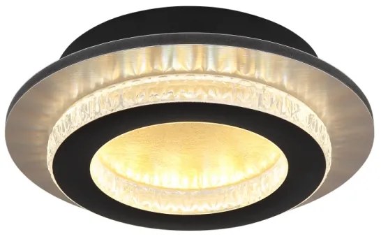 Globo 48042-12G - LED stropné svietidlo JAYDEN LED/12W/230V, priemer 20 cm, čierne