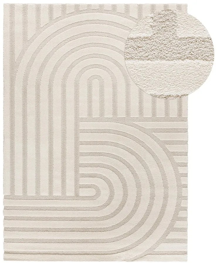 Krémovobiely koberec 120x170 cm Snowy – Universal