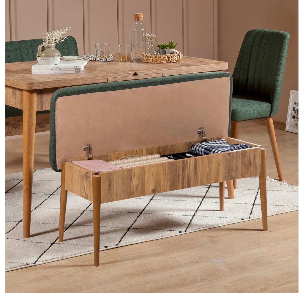 Lavica Vlasta 3 (atlantická borovica drevo + zelená) (s úl. priestorom). Akcia -16%. Vlastná spoľahlivá doprava až k Vám domov. 1089577