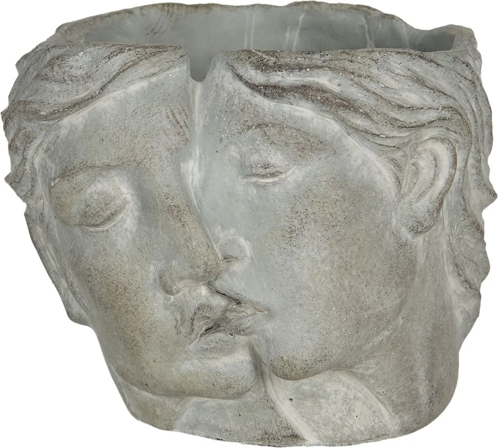 Kvetináč v dizajne prepojených tvárou Homme - 16 * 14 * 13 cm