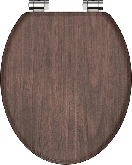 Eisl Sanitär WC sedadlo MDF Soft Close Dark Wood 80193