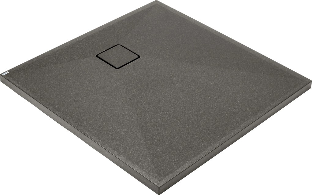 Deante Štvorcová sprchová vanička Correo 80x80 cm, granit, antracit metalic - KQR T42B