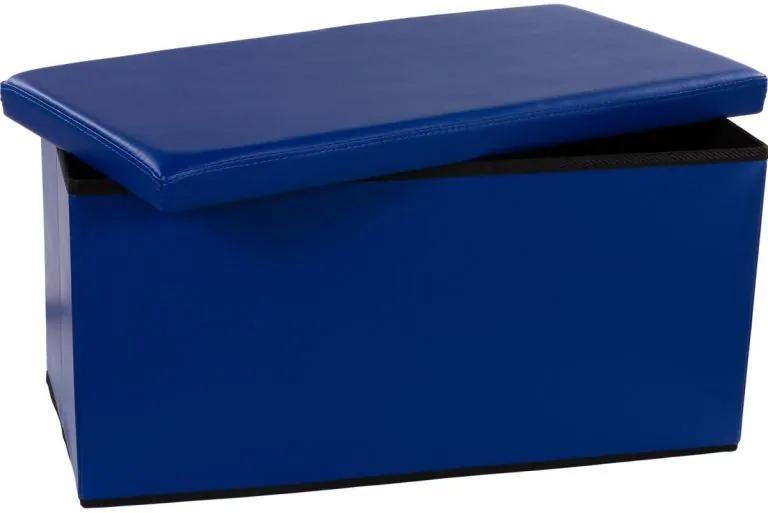 Skladacia lavica s úložným priestorom – modrá