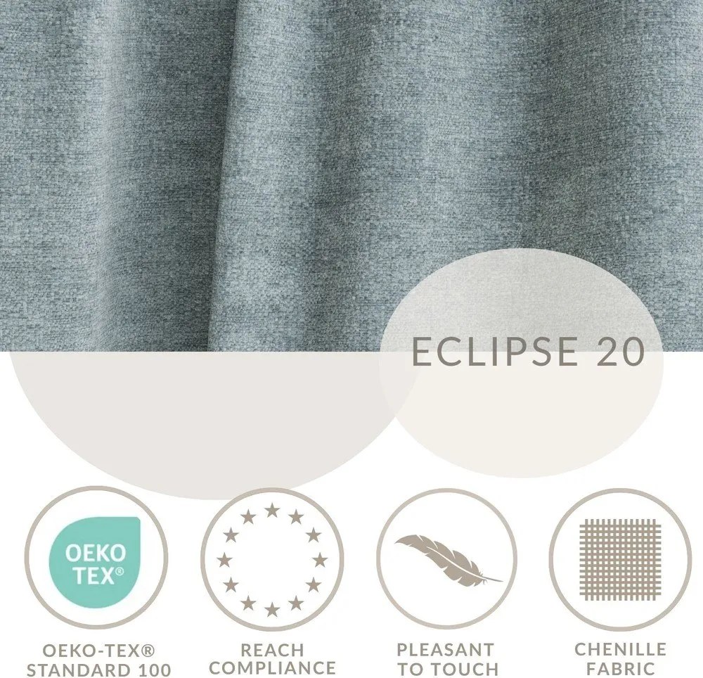 Svetlomodrá ženilková rozkladacia/s úložným priestorom rohová pohovka (ľavý roh/s leňoškou) Velto – Maison de Rêve