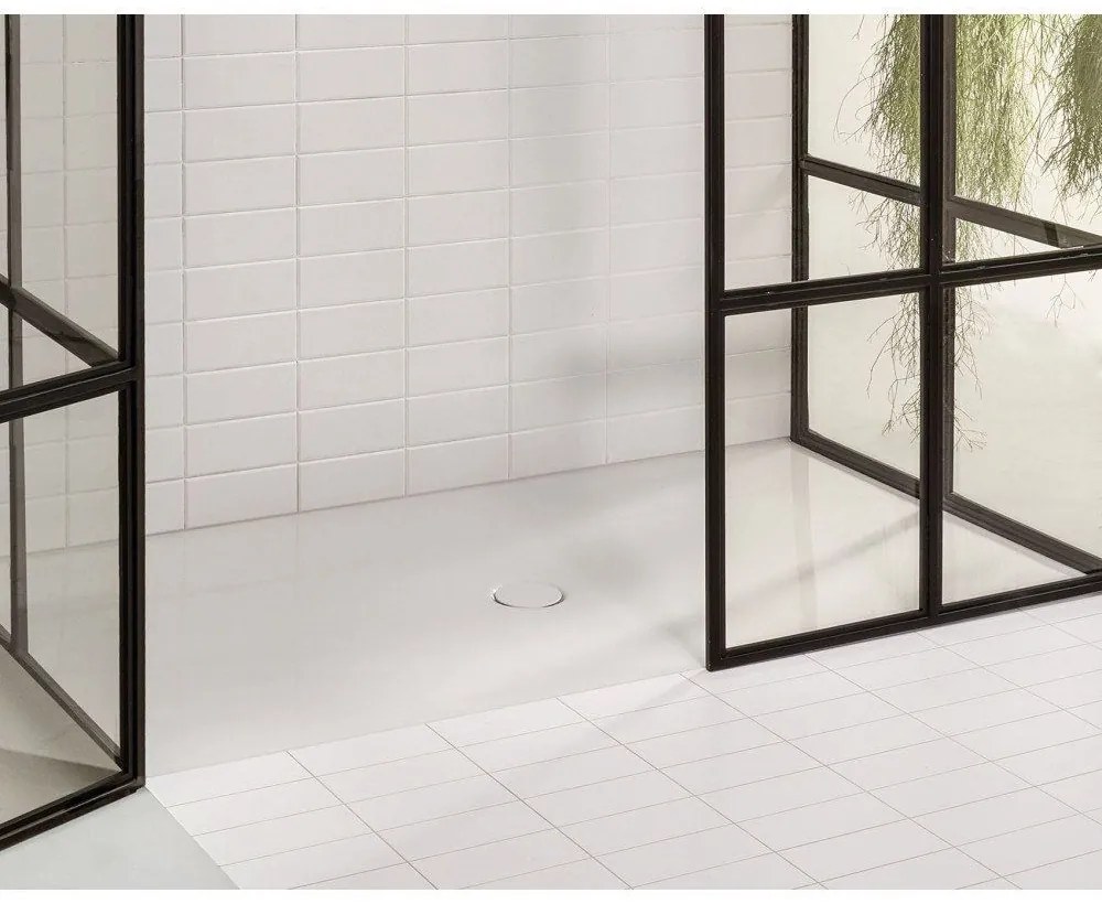 BETTE Floor obdĺžniková sprchová vanička z glazovanej titánovej ocele, 1000 x 900 x 30 mm, biela, s povrchom BetteGlaze Plus, protišmyk, nosič vaničky Minimum, 1661-000PLUS,T1