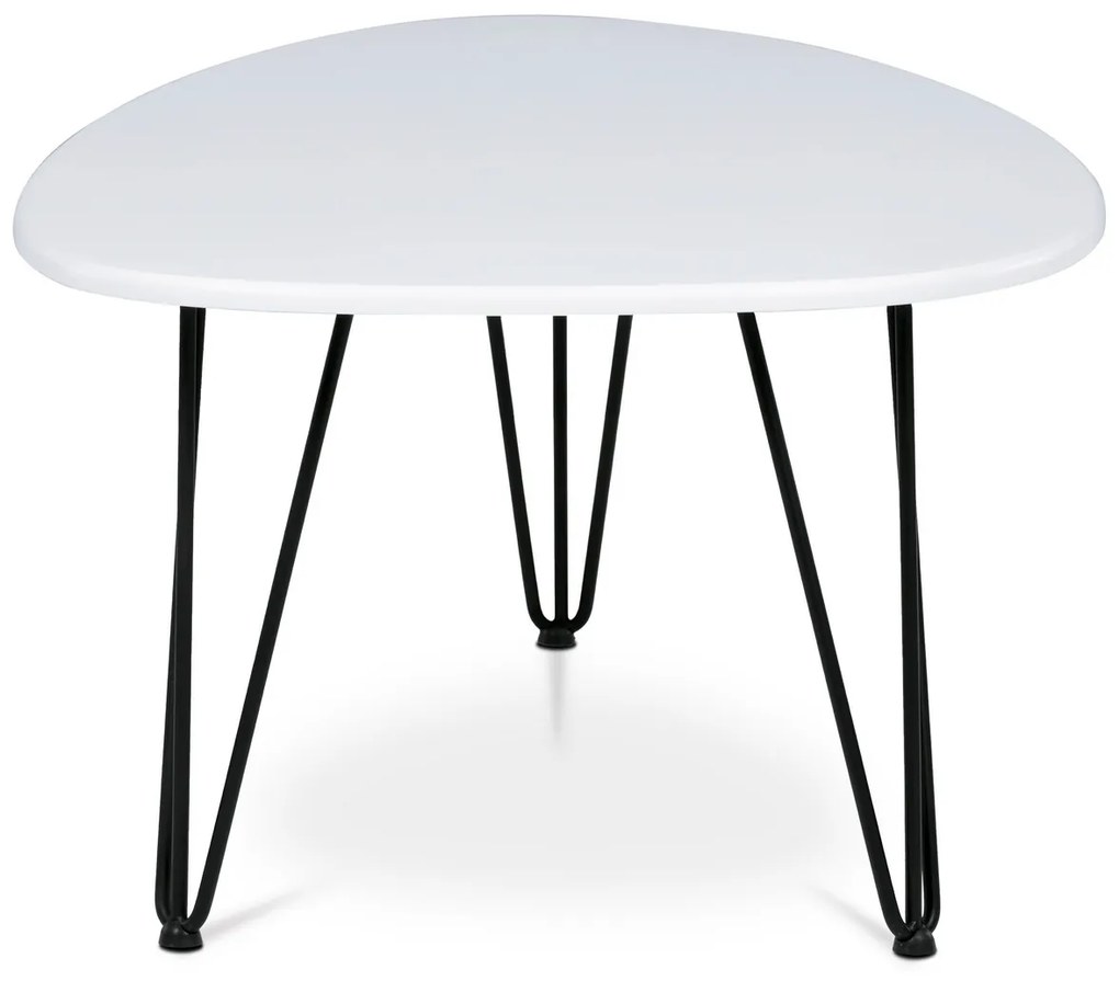 Odkladací stolík 120 x 67 cm, biela