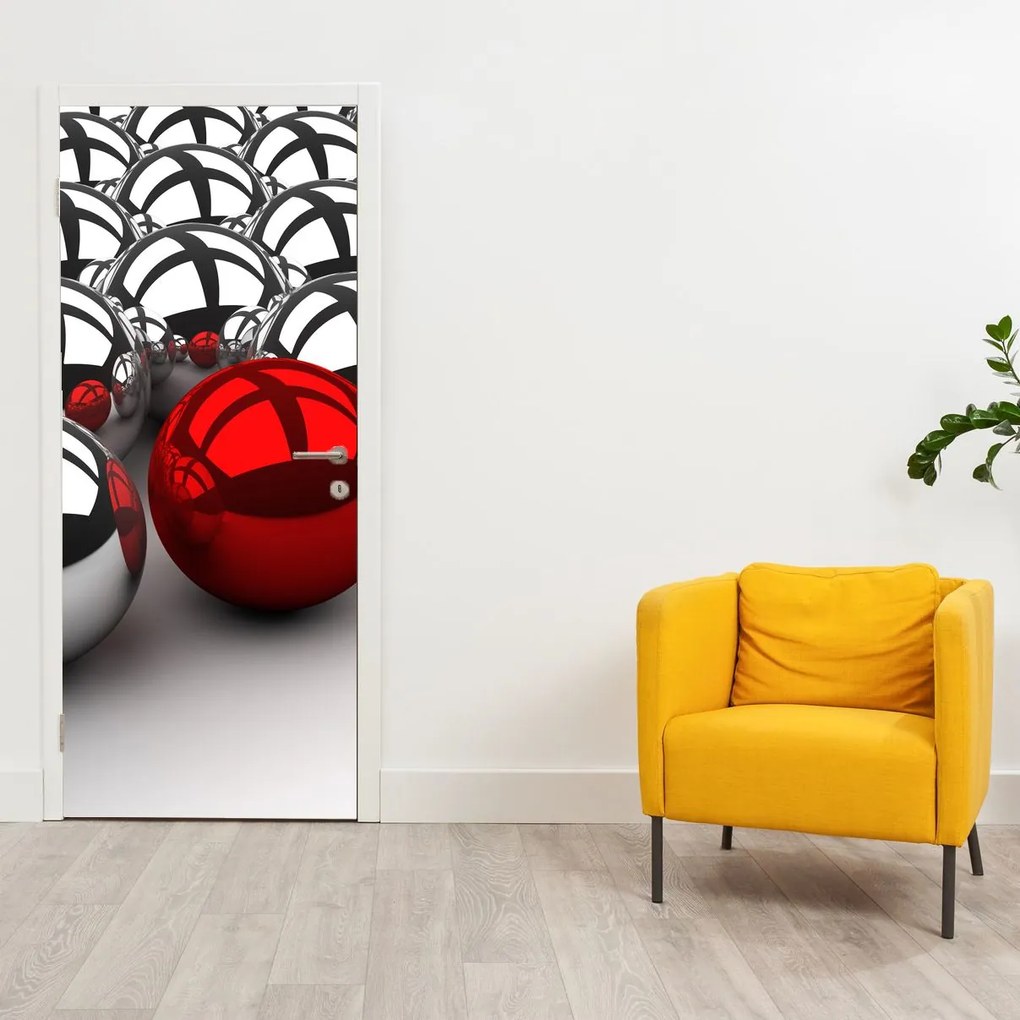 Fototapeta na dvere - Lesklé gule (95x205cm)