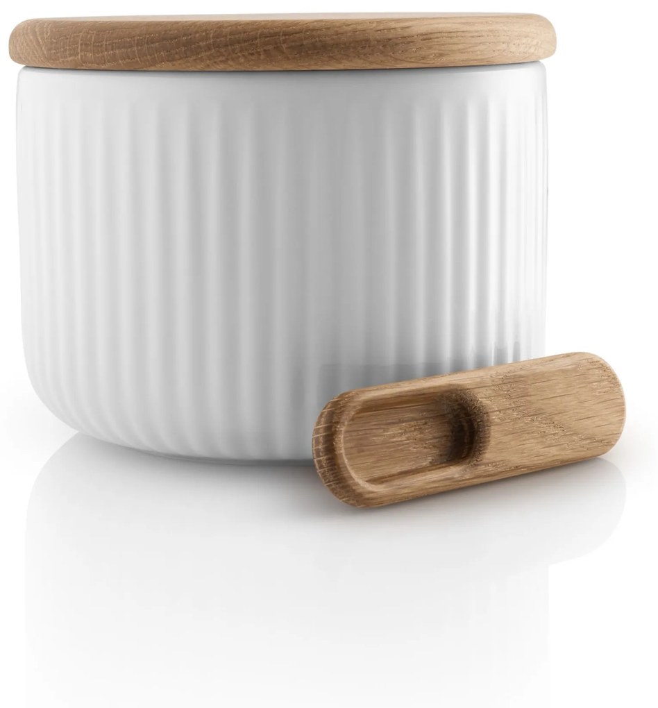 Eva Solo Porcelánová dóza na soľ s lyžičkou Legio Nova