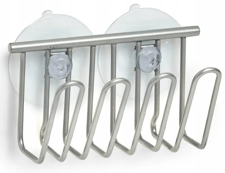 Zeller Present Držiak na hubku do drezu, kovový s 2 prísavkami, 12 x 6 cm SPONGE