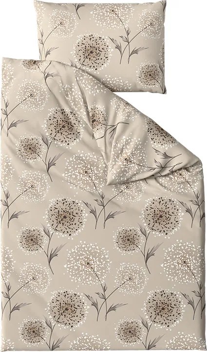 Polybavlnené obliečky PAMPELINO POLY svetlohnedé Rozmer obliečky: 2 ks 70 x 90 cm | 200 x 220 cm