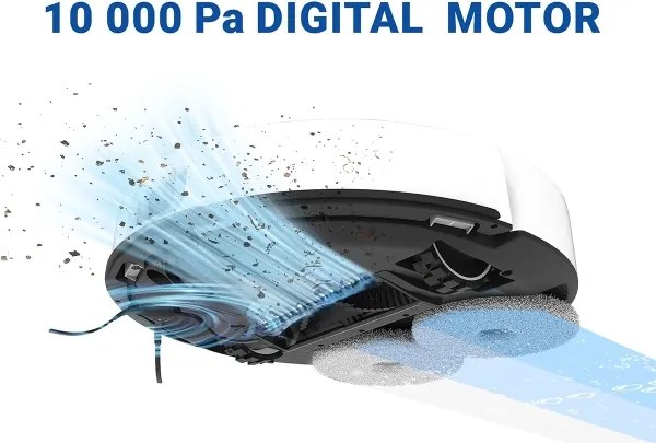 TESLA Electronics RoboStar - Inteligentný robotický vysávač 3 v 1 5200 mAh Wi-Fi biela