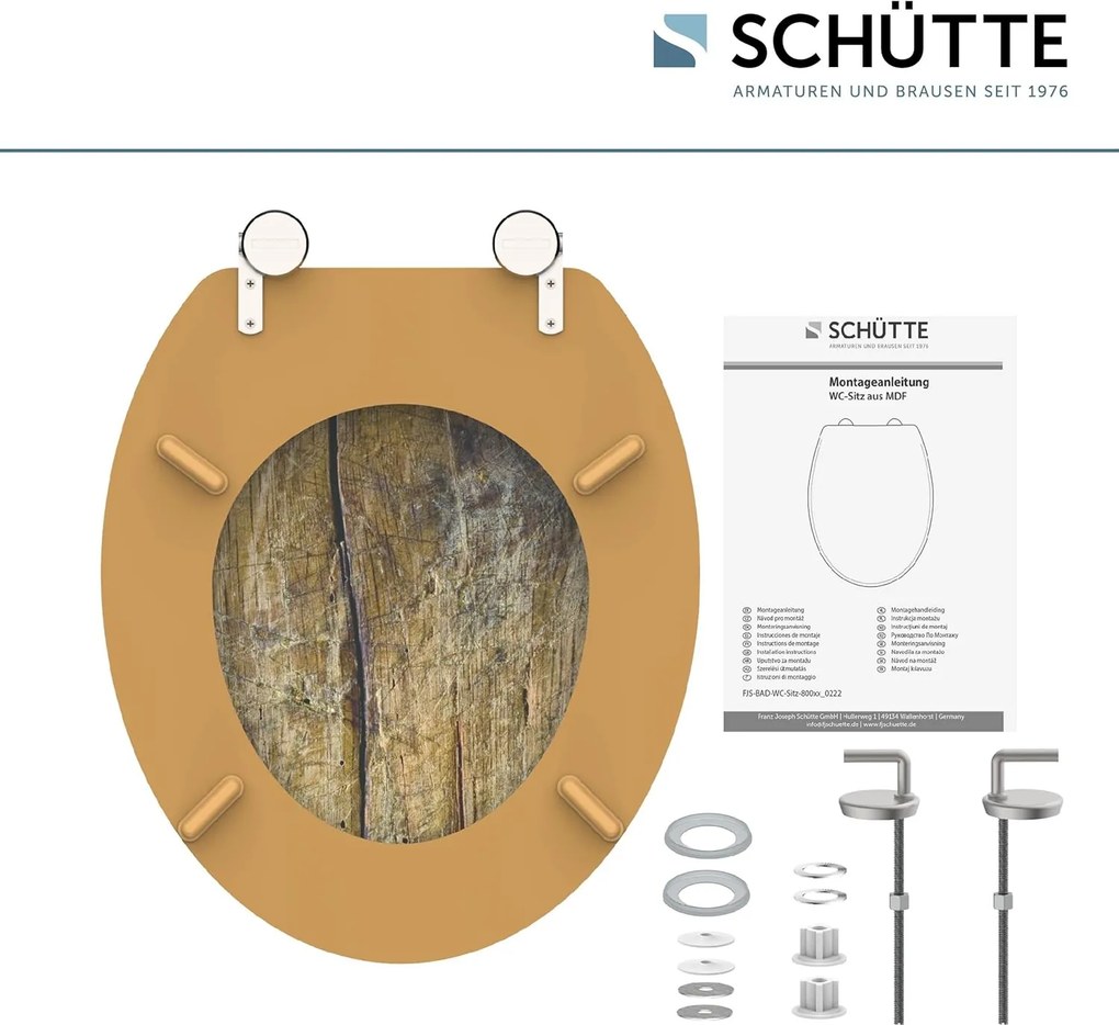 Eisl Sanitär WC sedadlo MDF Solid Wood 80024