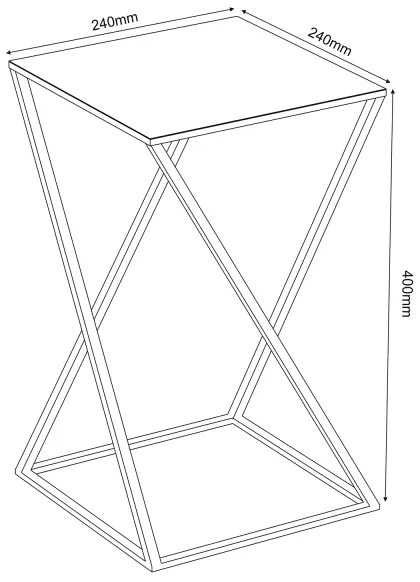 Stojan na kvety 40x24 cm zlatá