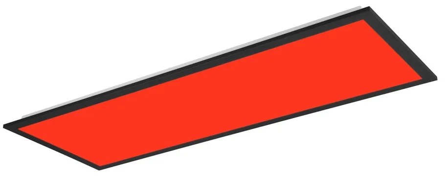 Čierne LED stropné svietidlo 29.5x80 cm Beta – Reality