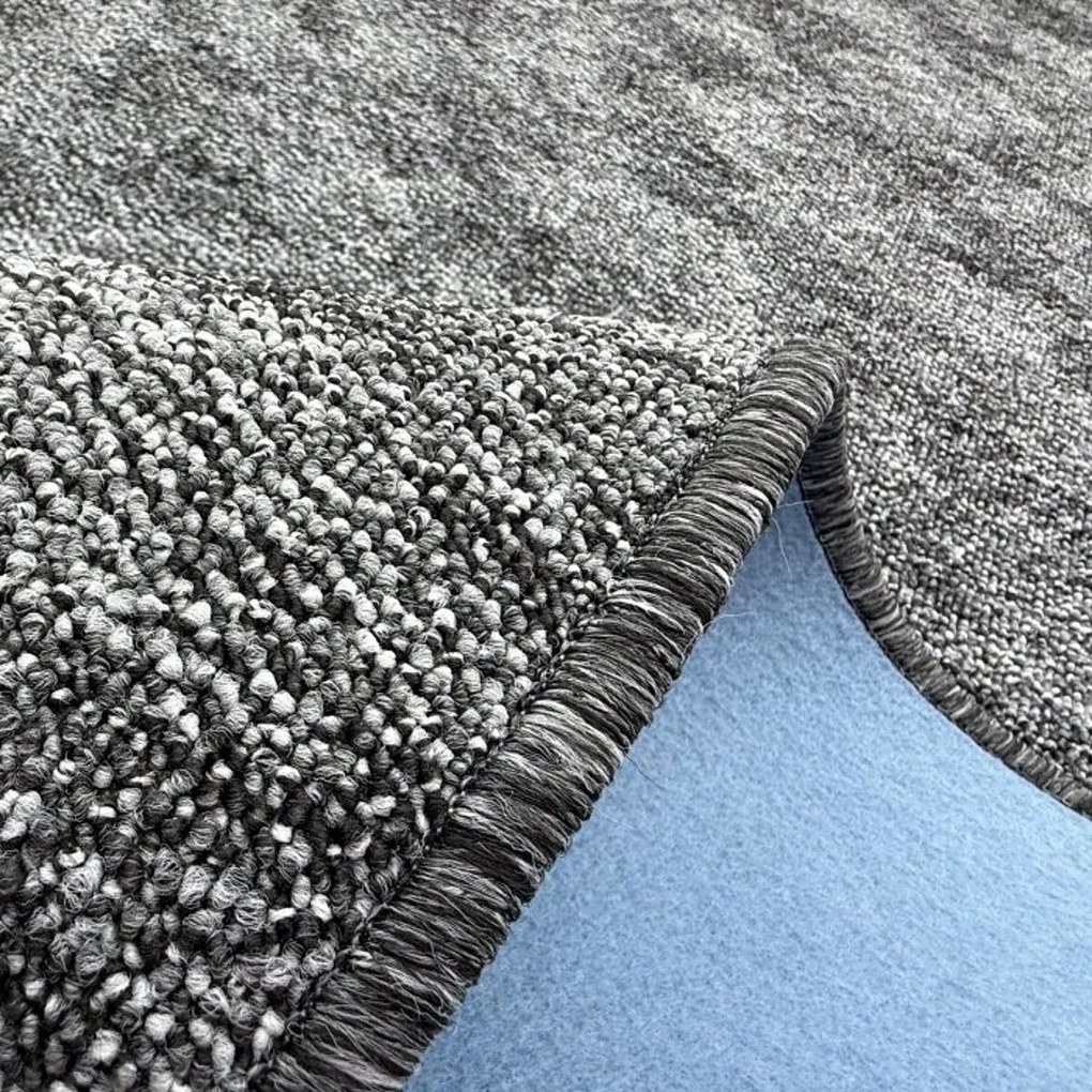 Vopi, Metrážny koberec Madrid šedý - neúčtujeme odrezky z rolky, na mieru, šíře 1,33m,1m,2m,3m,4m,na mieru, neúčtujeme odrezky, šedá, filc, chodba / predsieň