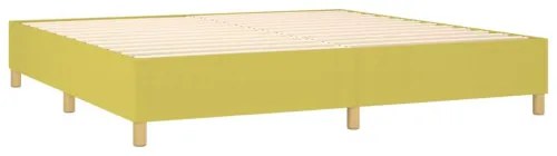 vidaXL Boxspring posteľ s matracom svetlozelená 200x200 cm látka-