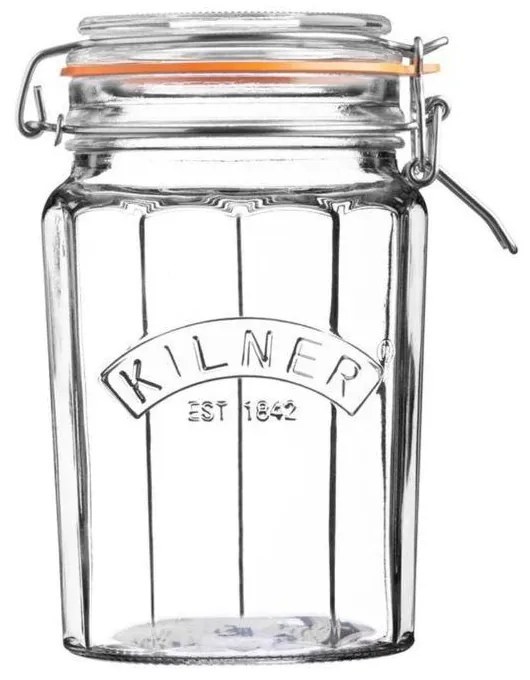 KILNER Guľatý zavarovací pohár s klipom 950 ml