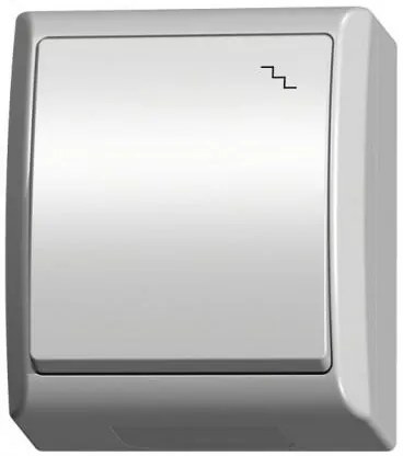 Vypínač schodisko biely IP44