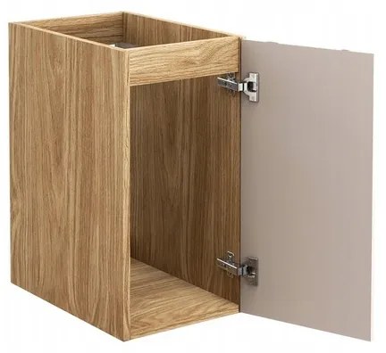 Závesná skrinka pod umývadlo Luxor Beige s doskou 120 cm béžová/dub olejovaný