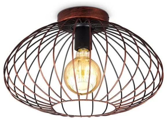 B.K. Licht 1471 - Prisadený luster RETRO 1xE27/40W/230V medená