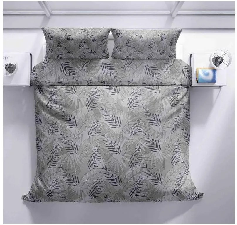 Krepové obliečky FLOERIUM sivé Rozmer obliečky: 70 x 90 cm | 140 x 200 cm