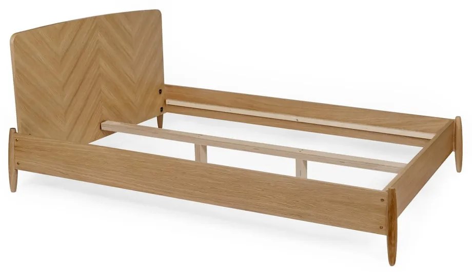 Dvojlôžková posteľ Woodman Farsta Herringbone, 140 × 200 cm