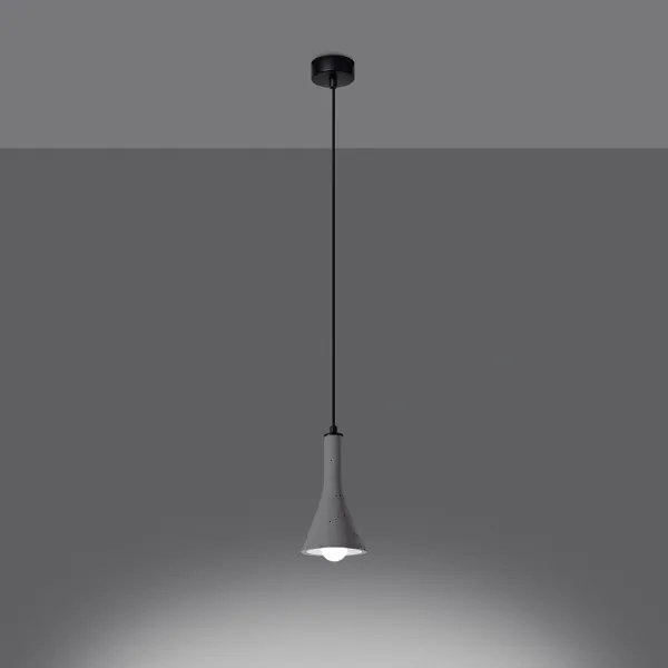 Sollux SL.1223 - Luster na lanku REA 1xE14/12W/230V betón